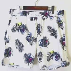 WTB Saturdays NYC Swim - Peak Palm (White)